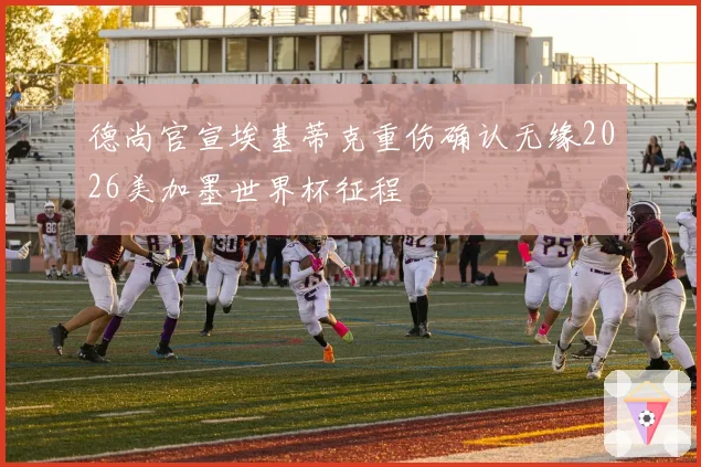 德尚官宣埃基蒂克重伤确认无缘2026美加墨世界杯征程